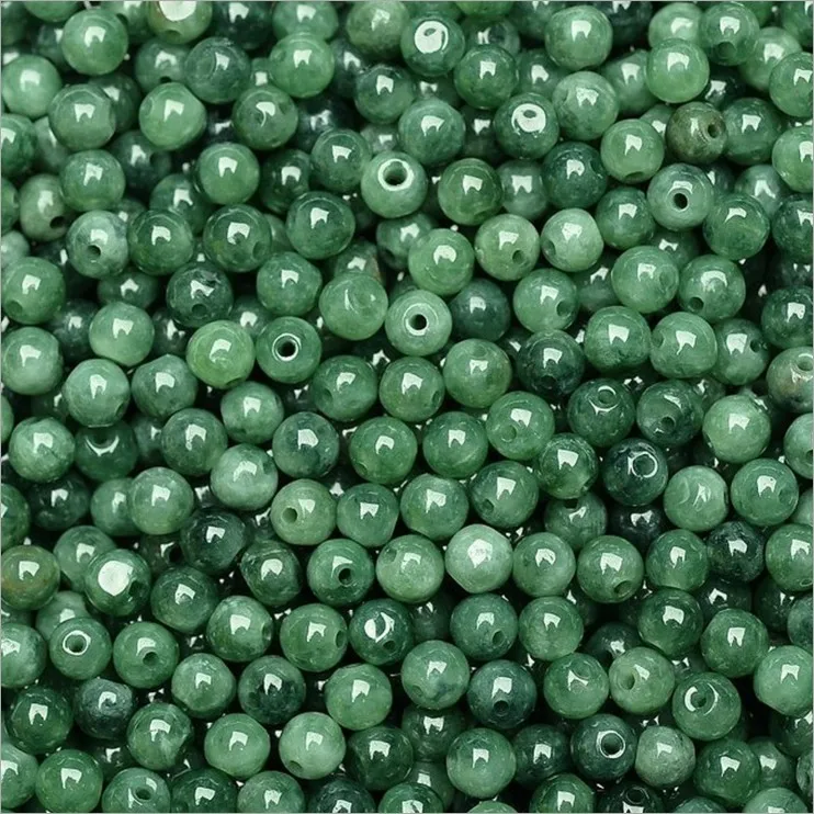 Подлинный натуральный бирманский нефрит груз DIY браслет ожерелье оптом