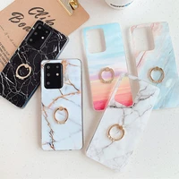 phone case sfor samsung galaxy a51 a71 a10 a20 a30 a50 a70 a10s a20s m10 case cute with ring marble soft silicone cover capa