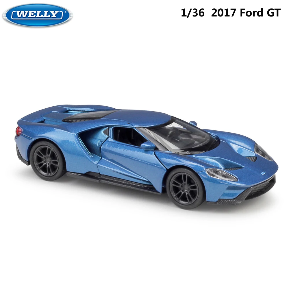 WELLY Diecast 1:36 2017 Ford GT Similator спортивный автомобиль модель автомобиля металлическая