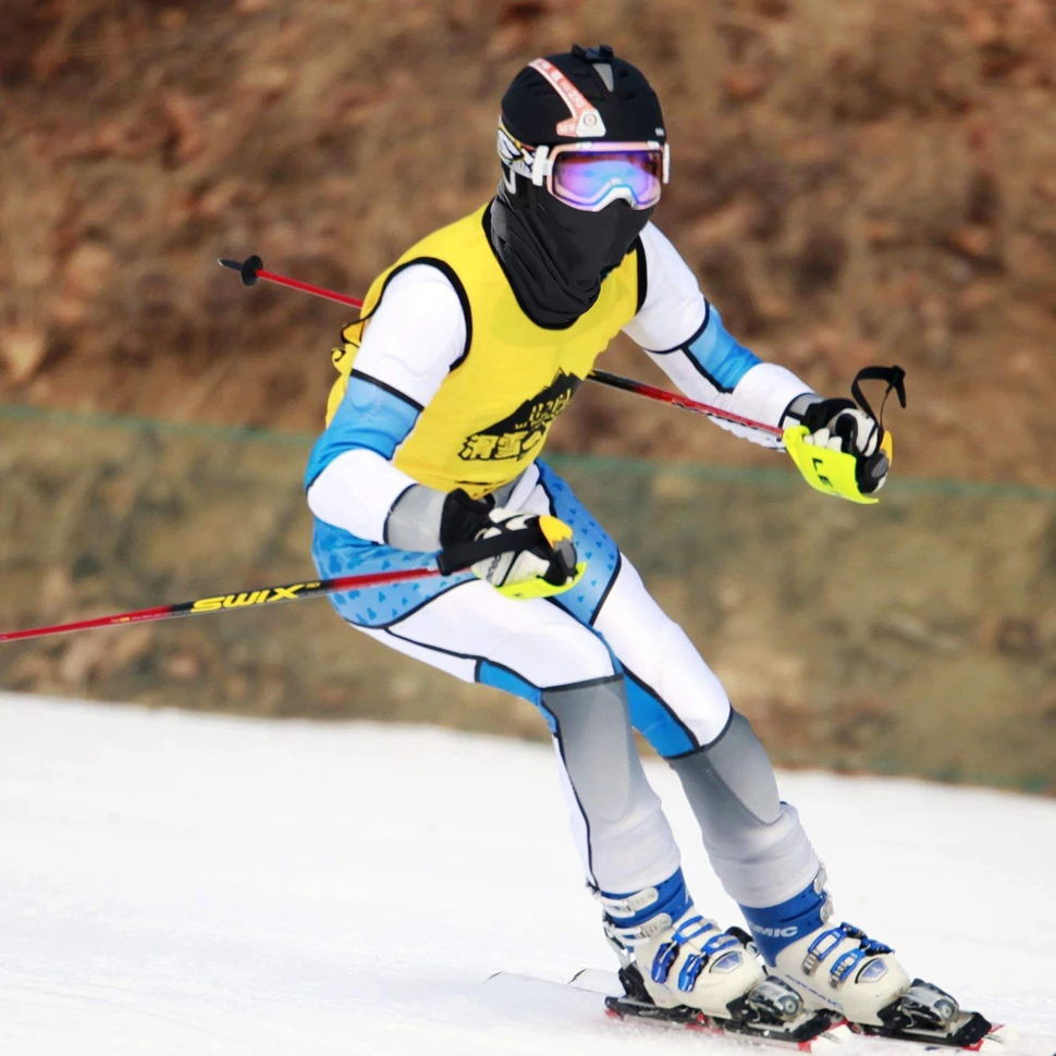 Теплая флисовая маска для лица в холодную погоду мотоциклетная Зимняя Лыжная