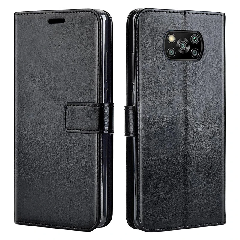 

Custodia in pelle SHACK per Xiaomi POCO X3 NFC Cover posteriore per telefono Flip Case per Xiaomi POCO X3 Pro Pocophone X3 NFC P