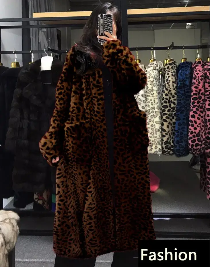 

Elegant Winter fur coat women Fashion Plush Faux fur coats loose fur jacket High quality Overcoat Thick warm winter jackets s459