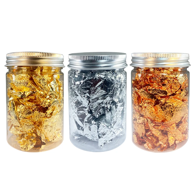 3g съедобный Золотой чешуйчатого льда для выпечки украшения из розового золота