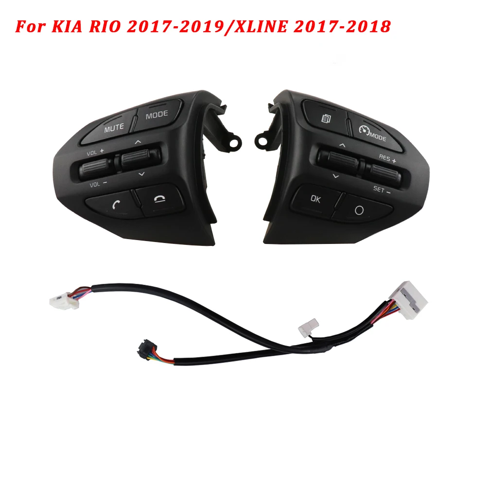 Model A L R C Для Kia K2 Рио X-LINE Рио 4 Многофункциональный Автомобильный руль, Bluetooth, фиксированный Скорость круиз Управление Кнопка аудио переключатель - Цвет: Model A L R C