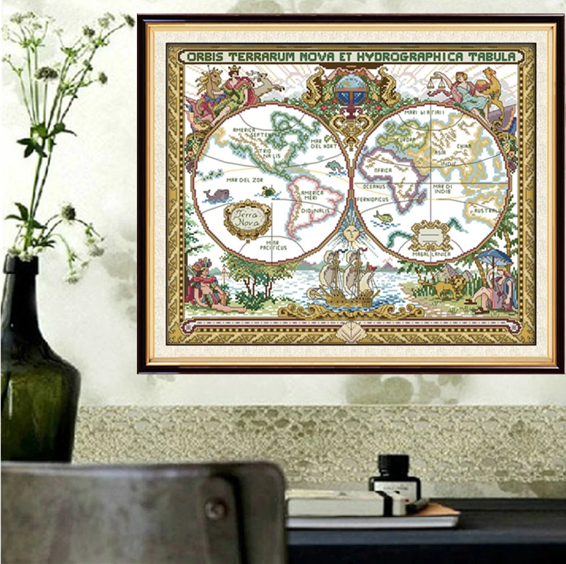 Крестом Наборы Classial рисунком пейзажа DMC штамп перекресная строчка DIY ручной пошив