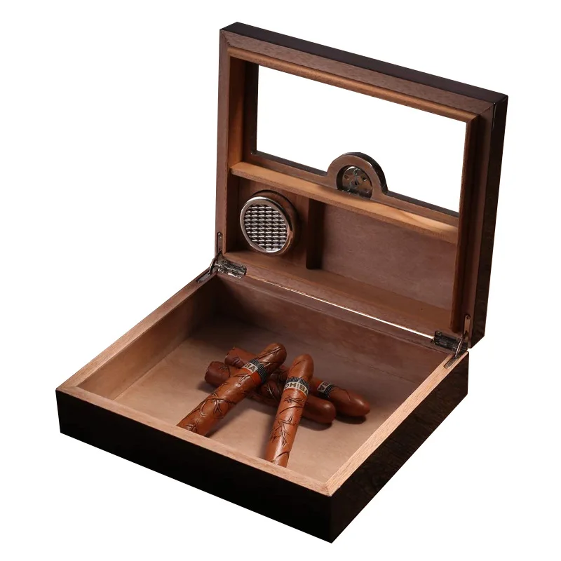 Cigar moisturizing box Cuban cigar moisturizing box Cedar solid wood moisturizing sealed large capacity.
