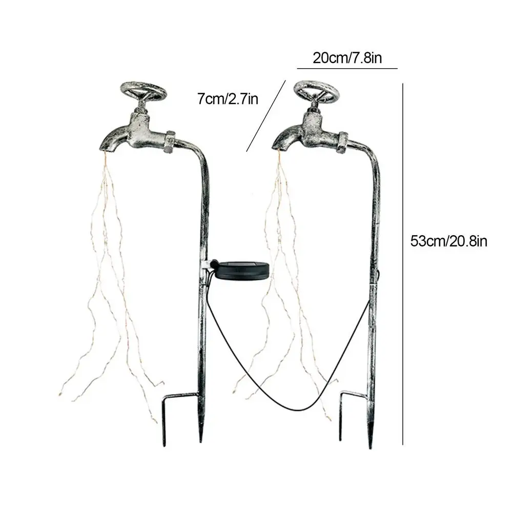 

Shower Light Solar Garden Decoration Outdoor Lights Faucet Shape Plug-in Lamp Garden Lawn Lamp String Lights Garden Accessories