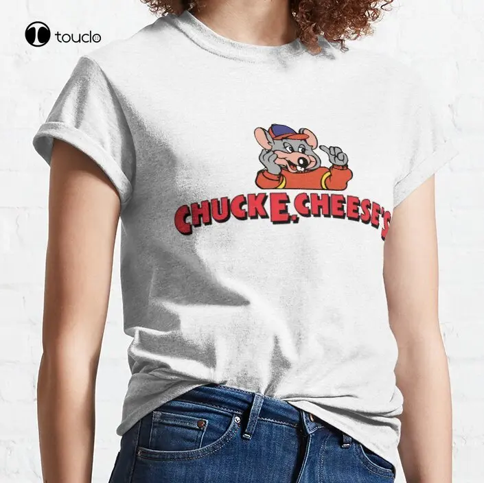 

New Chuck E. Cheese'S Logo Classic T-Shirt Cotton Tee Shirt