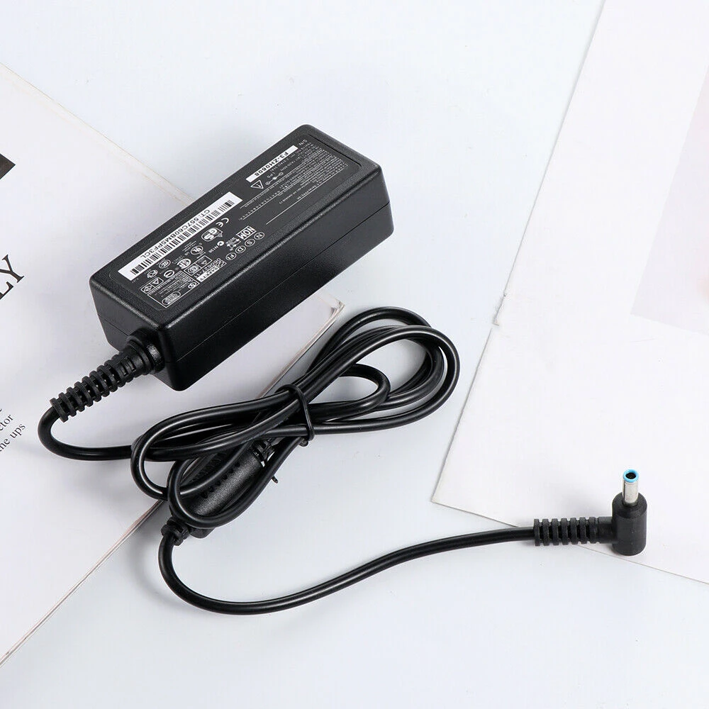 For HP Laptop Charger Adapter Power Supply Blue Tip 740015-002 2.31a-Professional Output Voltage 19.5 Volts High Quality Durable |