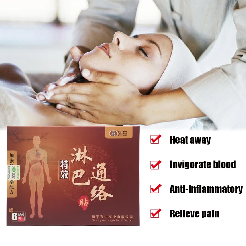 

18PCS Organic Lymphatic Drainage Detox Patch Effective Treatment Painless Breast Lymph Nodes Anti-Swelling Herbal Patch