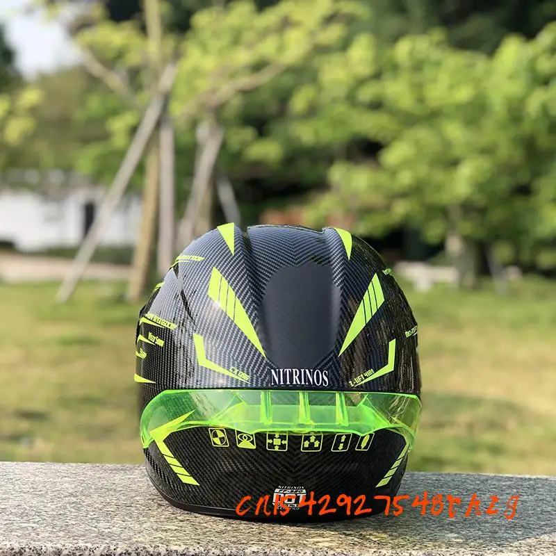 Шлем мотоциклетный из АБС-пластика для мужчин и женщин всесезонный с узором