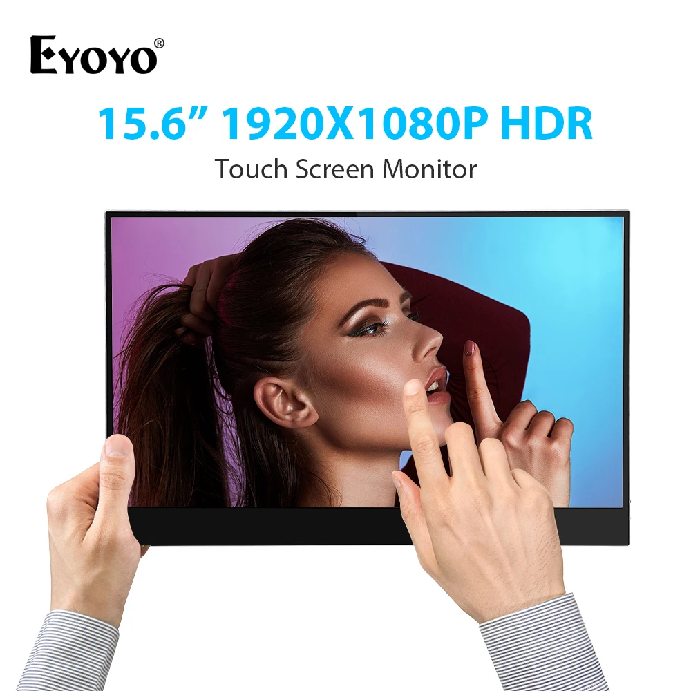 Портативный монитор с HDMI Eyoyo 15 6 &quotдюймовый игровой 1920x1080 HDR дисплей второй экран
