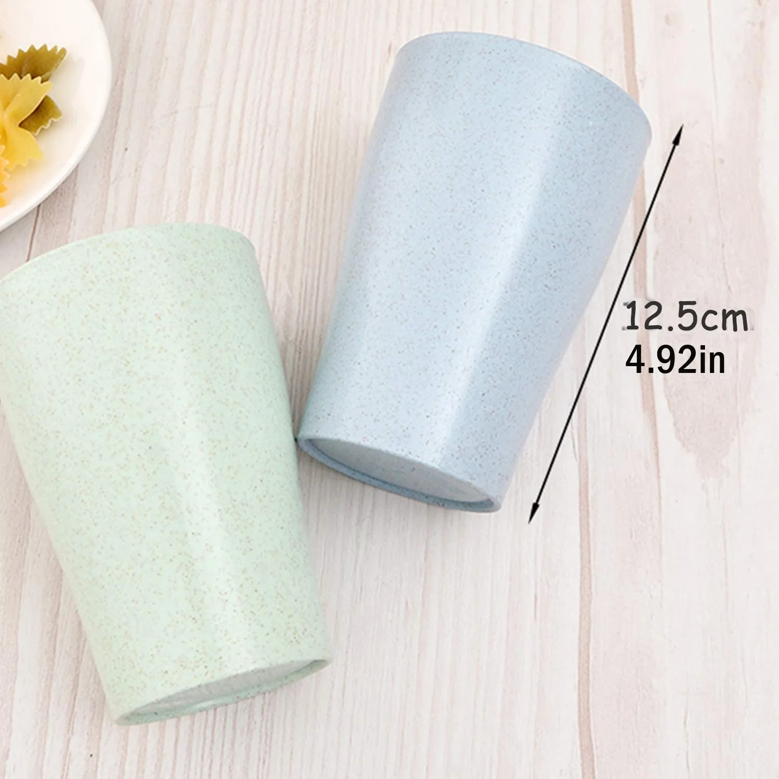 

40# 4 Pcs 13.5 Oz Drinking Cup Durable Reusable Bathroom Tumblers For Adults And Children For Bathroom