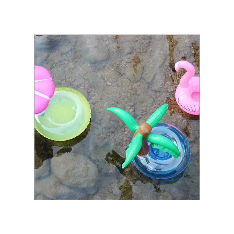 

Inflatable Pool Float Beer Drinking Cooler Table Bar Tray Beach Swimming Ring Summer Pool Party Bucket Cup Holder