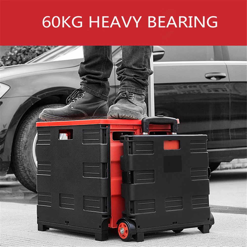 B LIFE мульти Функция складной колесный корзина Портативный Легкая ручная тележка