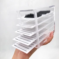 false eyelashes storage box acrylic pallet lash holder for eyelash extension organizer lash display stand makeup cosmetic tools