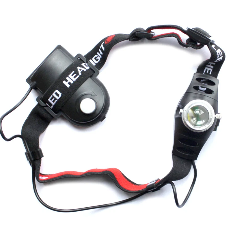 Zoomable Q5 LED Headlamp Headlights AAA Battery focus frontal high power Head Lamp light Torch Flashlight for Fishing camping | Лампы и