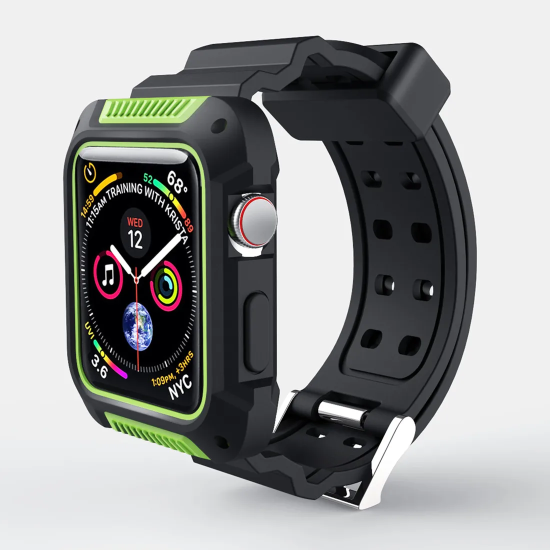 Чехол + ремешок для apple Watch band 4 (iwatch 5) 44 мм 40 watch 3 2 1 42 38 защитный чехол Аксессуары |