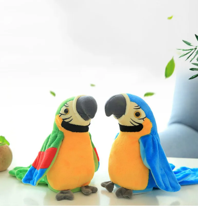 Электрический обучения голос Запись попугай плюшевые игрушки голосовой