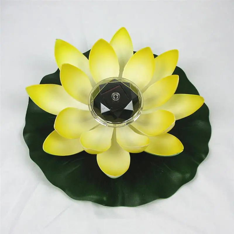 

4 pcs Solar Powered Lotus Light LED Colorful Elegant Flower Lamp for Garden Pool