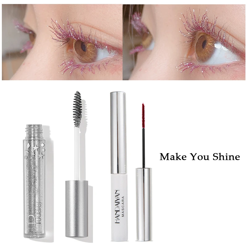 Цветная тушь для ресниц водостойкая быстросохнущая завивки удлинения макияжа