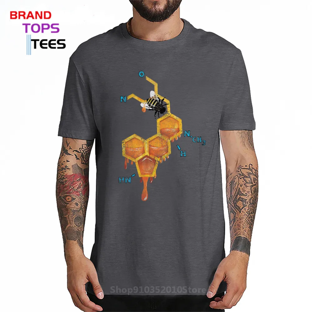 Новейшая футболка LSD с принтом мед пчела Мужская модные топы математической