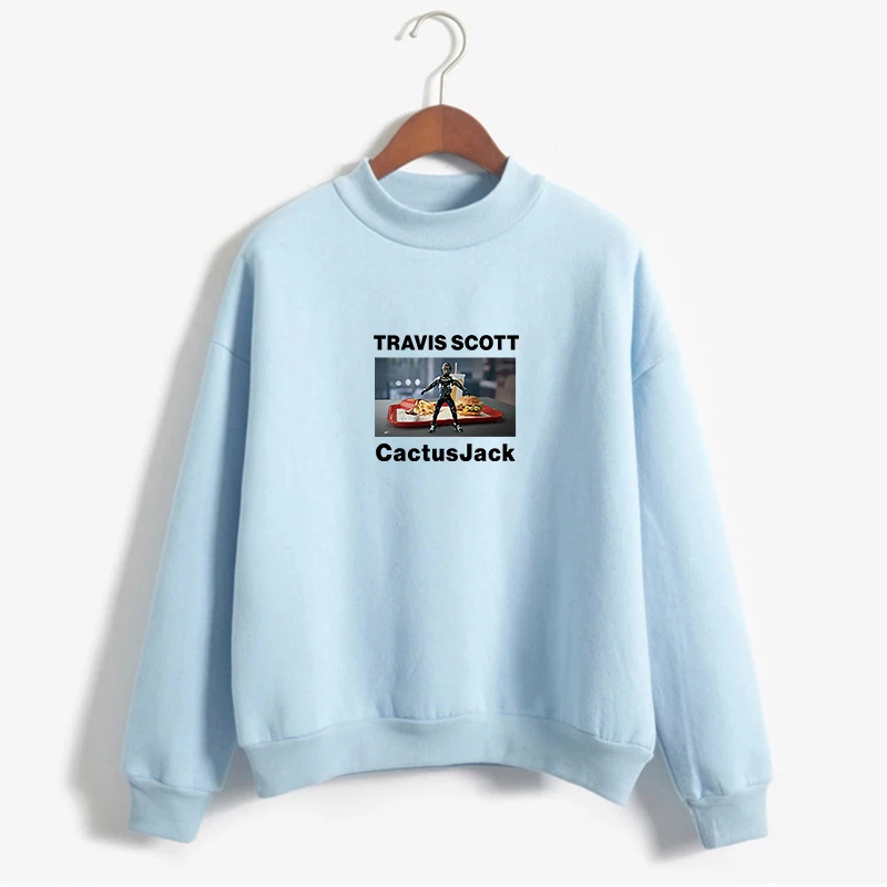 

Принтом Трэвиса Скотта, толстовки с капюшоном, женские толстовки осень-зима Новые повседневные флисовые Harajuku Забавный топ с высоким, плотно...