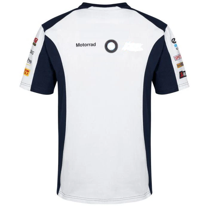 Мужская белая футболка с коротким рукавом для Мотоцикла BMW|Рубашки и топы| |