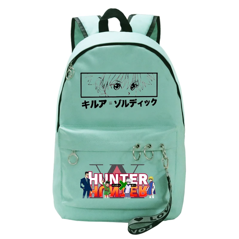 Рюкзак для девочек в стиле аниме Hunter X Killua Zoldyck Devil Eye школьные сумки