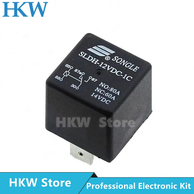 Реле 2 шт. 12 В SLDH-12VDC-1C 5 контактов № 80A NC: 60A 14 постоянного тока новое и оригинальное |