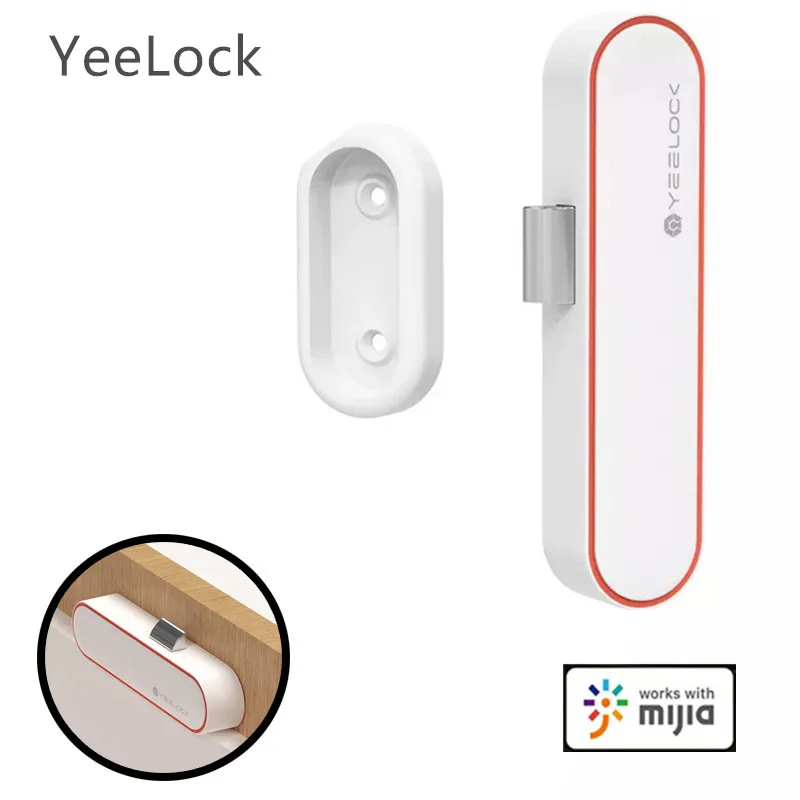 

Original Youpin YEELOCK Smart Drawer Cabinet Lock Keyless Bluetooth APP Unlock Anti-Theft Child Safety File Security