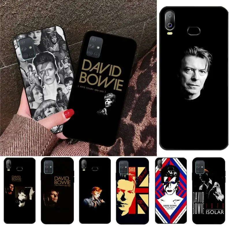 HPCHCJHM DAVID BOWIE DIY окрашенный блестящий чехол для телефона Samsung A10 A20 A30 A40 A50 A70 A71 A51 A6 A8