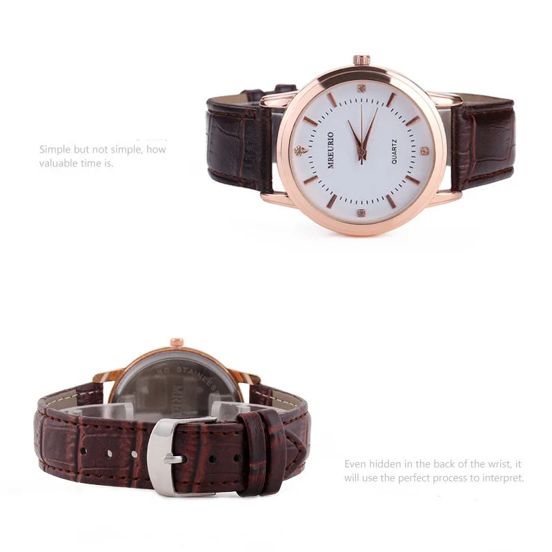 

Fashion Lovers Watches Men Women Casual Leather Strap Quartz Watch Women's Dress Couple Watch Clock Gifts Relogios Femininos