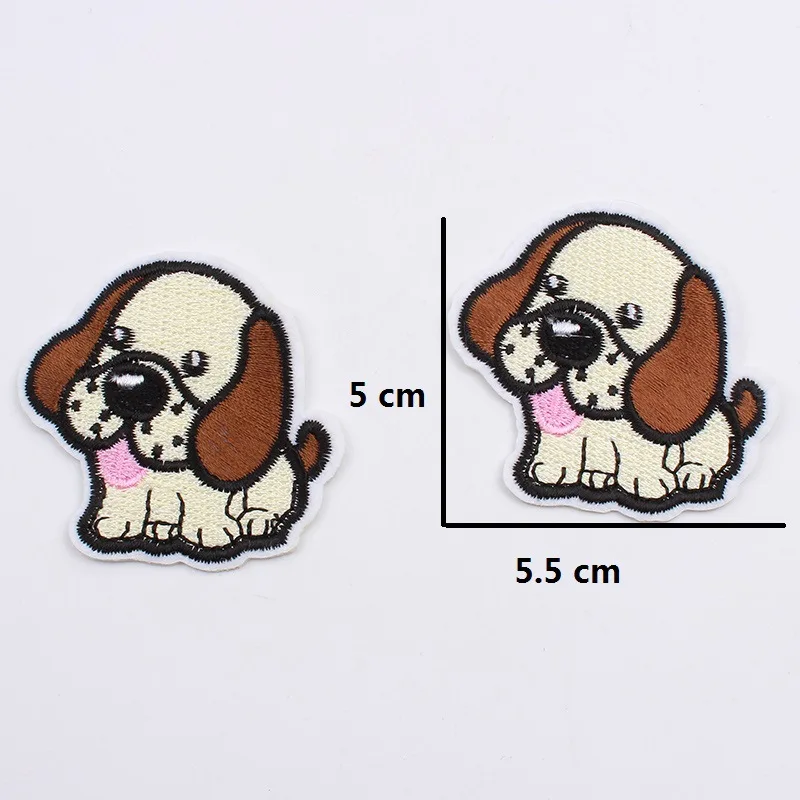 

50pcs/lot Embroidery Patches Letters Clothing Decoration Accessories Animal Puppy Pet Dog Diy Iron Heat Transfer Applique