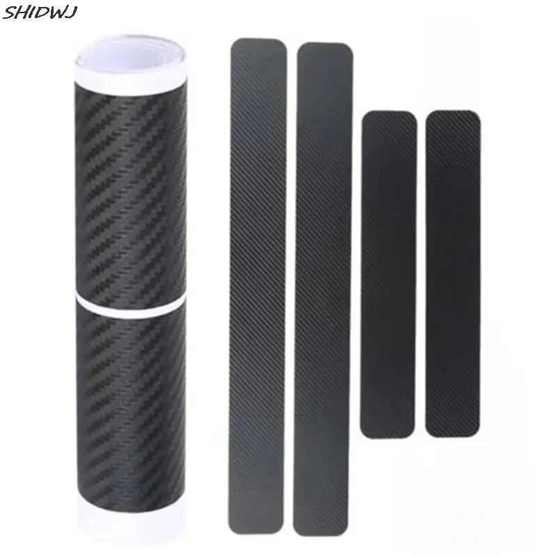 

4Pcs Car Door Stickers Universal Sill Scuff Anti Scratch Carbon Fiber Sticker Waterproof Car Protect Accessories 60*6.8*2cm