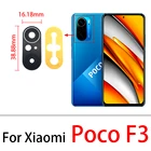 10 шт.лот, стеклянный объектив задней камеры для Xiaomi Poco F3 5G камера стеклянные трубки с клей