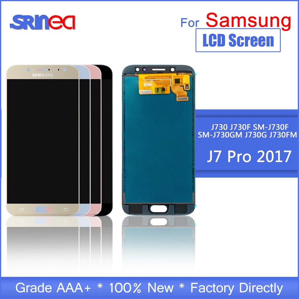Регулировка яркости J730 lcd J730F дигитайзер для samsung GALAXY J7 Pro 2017 дисплей сенсорный