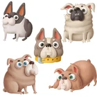 Забавная мультяшная коллекция Three Ratels см3 с изображением собаки леса, милые детские наклейки для автомобиля и велосипеда