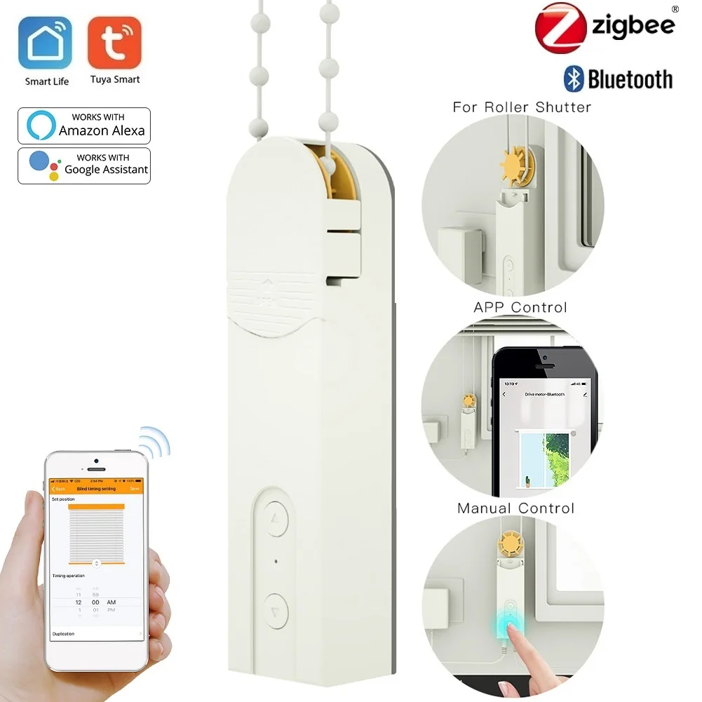

Мотор для штор Tuya Zigbee 3,0, Bluetooth, дистанционное управление через приложение