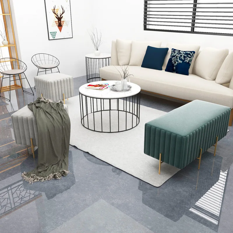 Сменная обувь стул тканевый диван ножная дверь домашняя искусственная скамейка