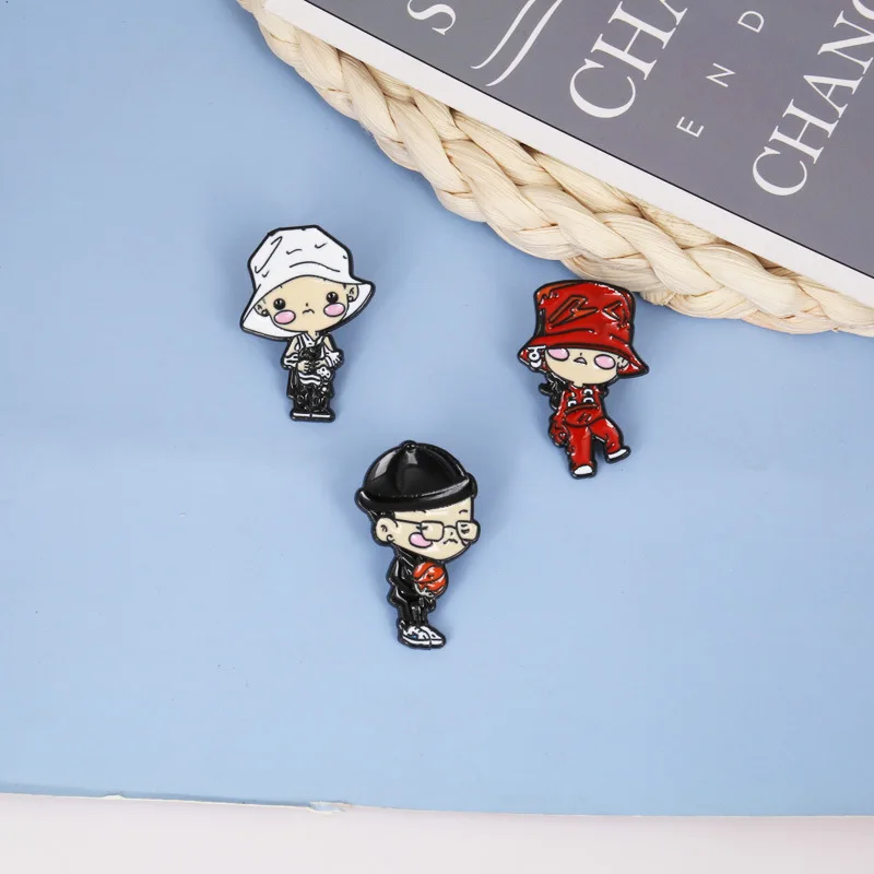 Металлическая эмалированная брошь с героями мультфильмов GD Idol значок для
