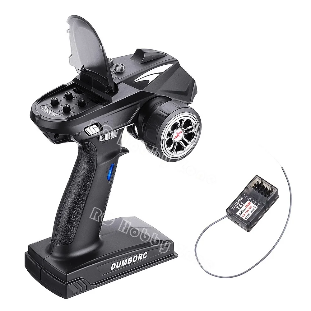DUMBORC-receptor X6FG X6F X6DC X6DCG X6YC X6YCG 2,4G 6CH con giroscopio para transmisor DUMBORC X6 X4 X5, mando a distancia con luz LED-5