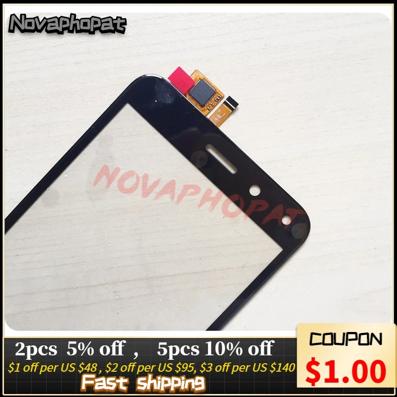 

Novaphopat Black sensor Touchscreen For BQ BQ-5011G BQ 5011G Fox View / BQ-5015L 5015L First Touch Screen Digitizer Screen