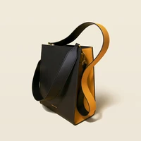 100 genuine leather women shoulder bags 2021 new simple panelled handbag luxury simple designer bag large capacity tote bag