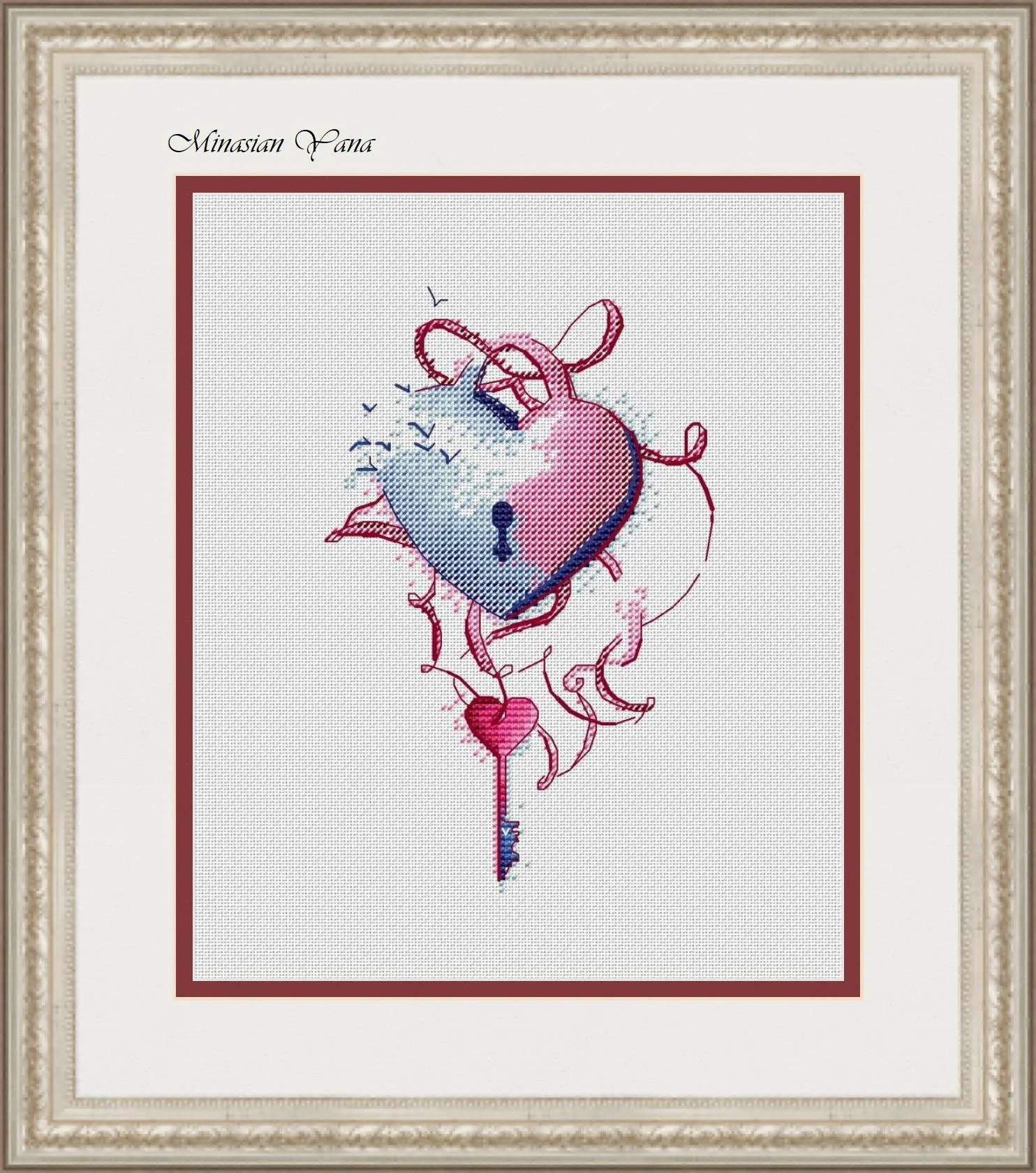 Набор для вышивки крестиком GG кролик и лиса с любовью хлопковая нить животными