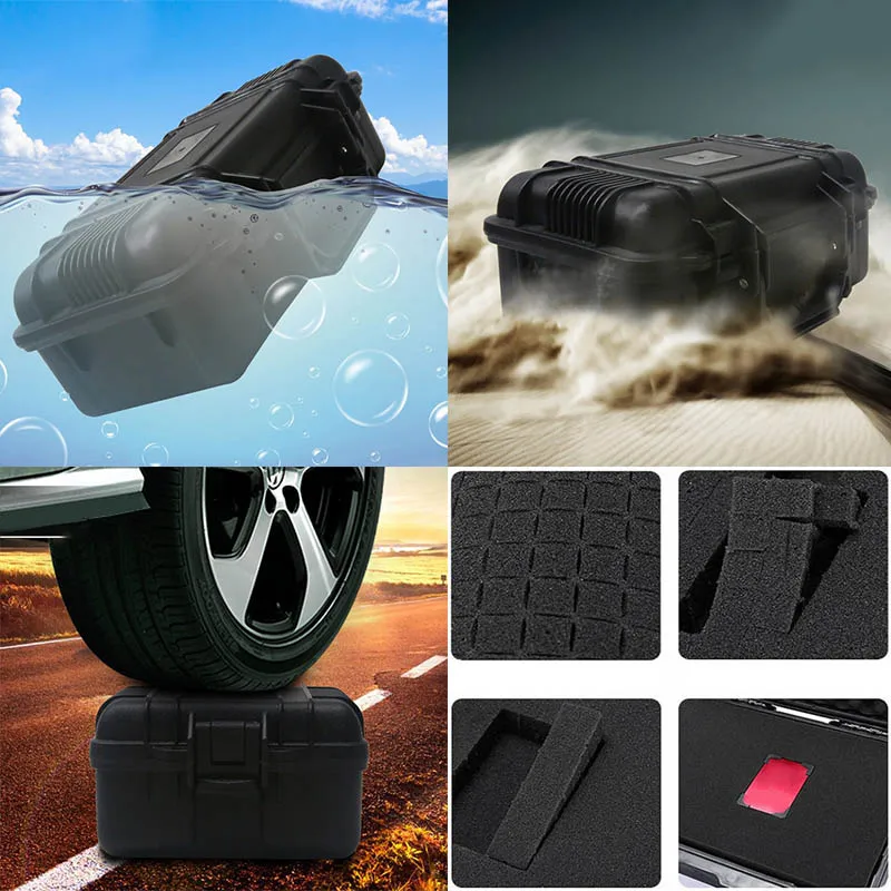 

Safety Instrument Tool Box Protective Waterproof Shockproof Toolbox Sealed Tool Case Impact Resistant Suitcase With Sponge
