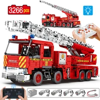 3266pcs city technical remote control engineering car building block app programing rc speed vehicle bricks toys for kids gifts
