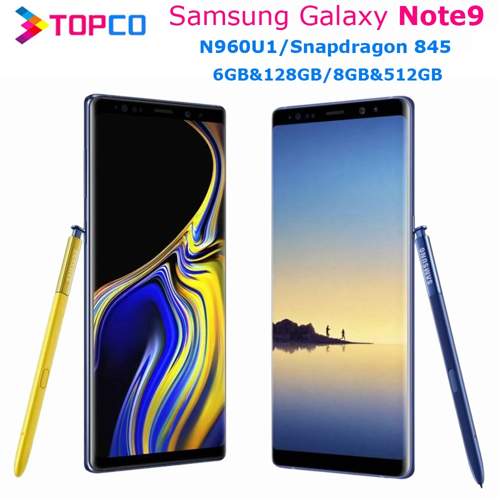 Samsung Galaxy Note9 Note 9 N960U 128 ГБ/512 ГБ N960U1 разблокирован мобильный телефон Snapdragon 845 Octa Core 6 4 &quotдвойной 12MP ГБ/8