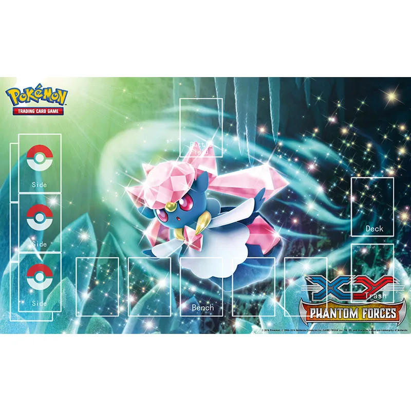 Игровой коврик Takara Tomy Pokemon Diancie игровой для карты XY настольная игра игрушки детей