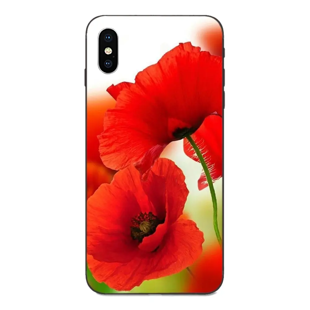 Роскошный чехол для Samsung Galaxy A3 A5 A6 A6s A7 A8 A9 A10 A20E A30 A40 A50 A60 A70 Star Plus 2018 с маковым